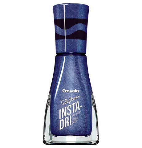 Sally Hansen Insta - Dri Nail Polish x Crayola Metallic Collection, 609 B'Dazzled Blue, 0.31 fl oz - A1 Great Deals - Sally Hansen - 074170459098