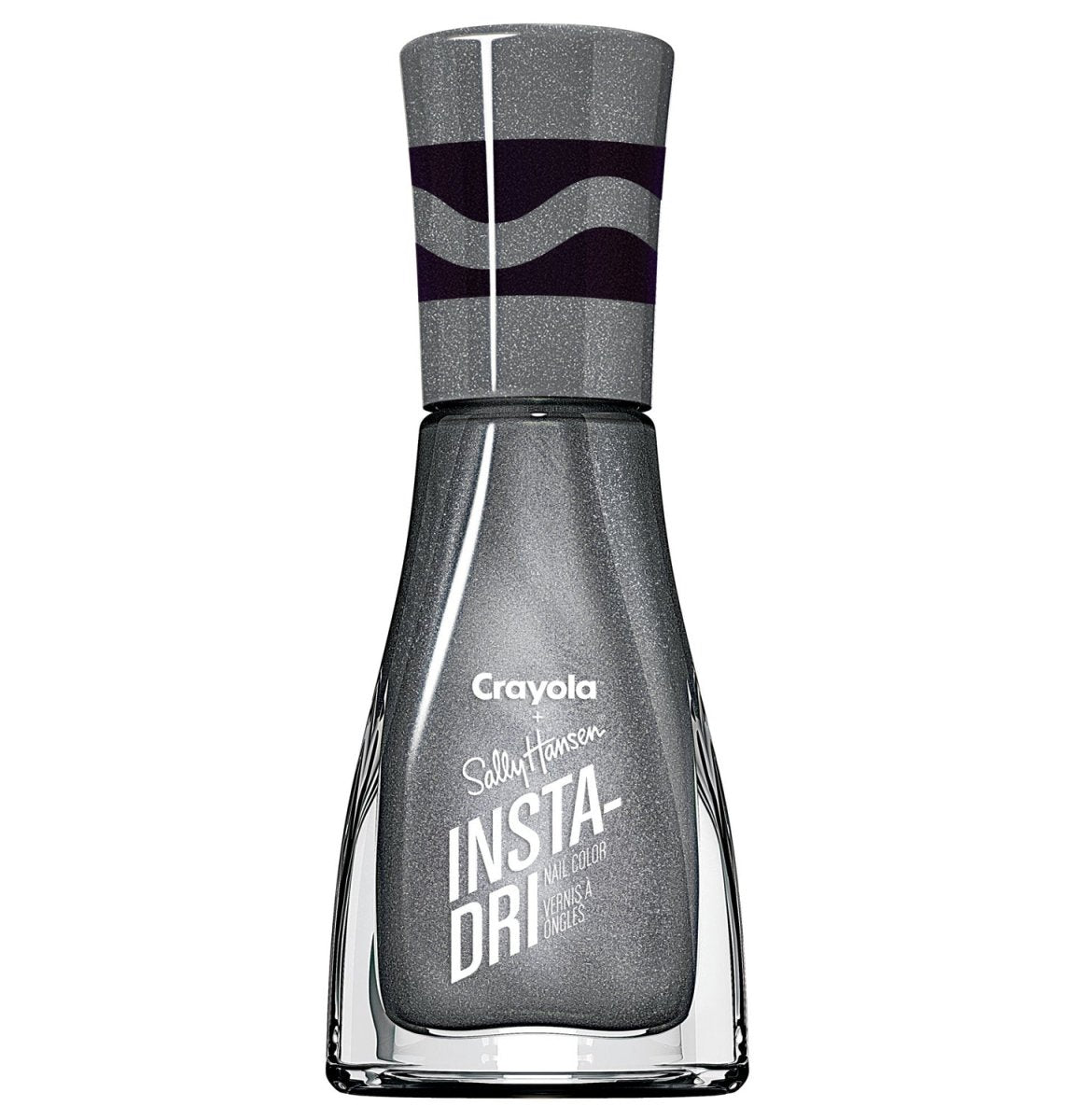 Sally Hansen Insta - Dri Nail Polish x Crayola Metallic Collection, 610 Sonic Silver, 0.31 fl oz - A1 Great Deals - Sally Hansen - 074170459104