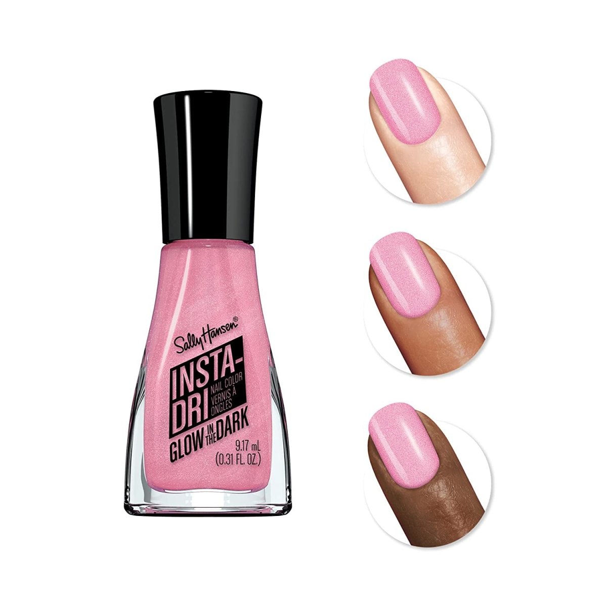 Sally Hansen Insta - Dri Nail Polish x Glow in the Dark Collection, 721 Creep it Real, 0.31 fl oz - A1 Great Deals - Sally Hansen - 3616303398798
