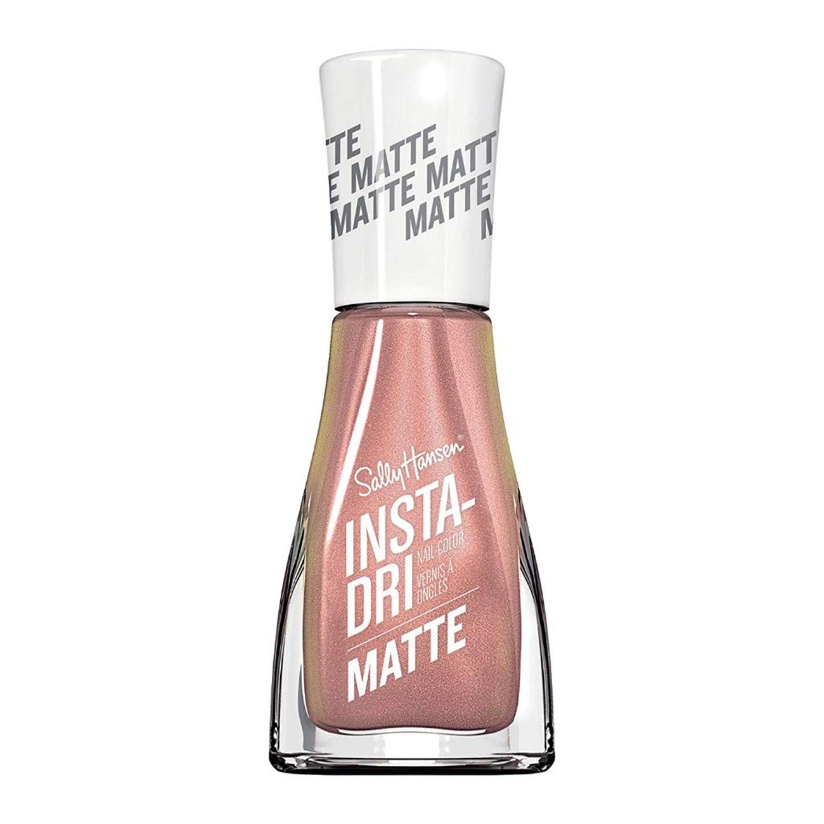 Sally Hansen Insta - Dri Nail Polish x Matte Metallics Collection, 017 Rose Flush, 0.31 fl oz - A1 Great Deals - Sally Hansen - 074170460582
