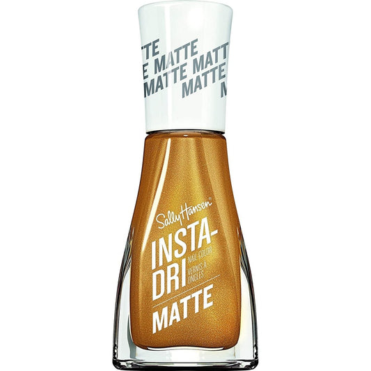 Sally Hansen Insta - Dri Nail Polish x Matte Metallics Collection, 018 Gold Rush, 0.31 fl oz - A1 Great Deals - Sally Hansen - 074170460599