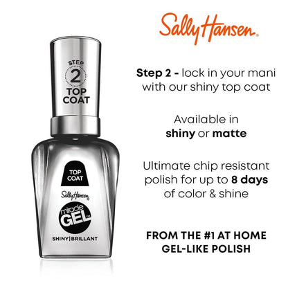 Sally Hansen Miracle Gel Nail Polish, 101 Shiny Top Coat, 0.50 fl oz - A1 Great Deals - Sally Hansen - 074170469813