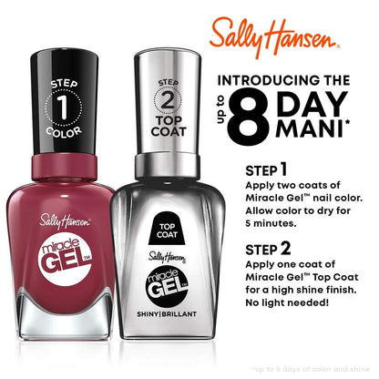 Sally Hansen Miracle Gel Nail Polish, 493 Flushed Wanderer, 0.50 fl oz - A1 Great Deals - Sally Hansen - 074170452006