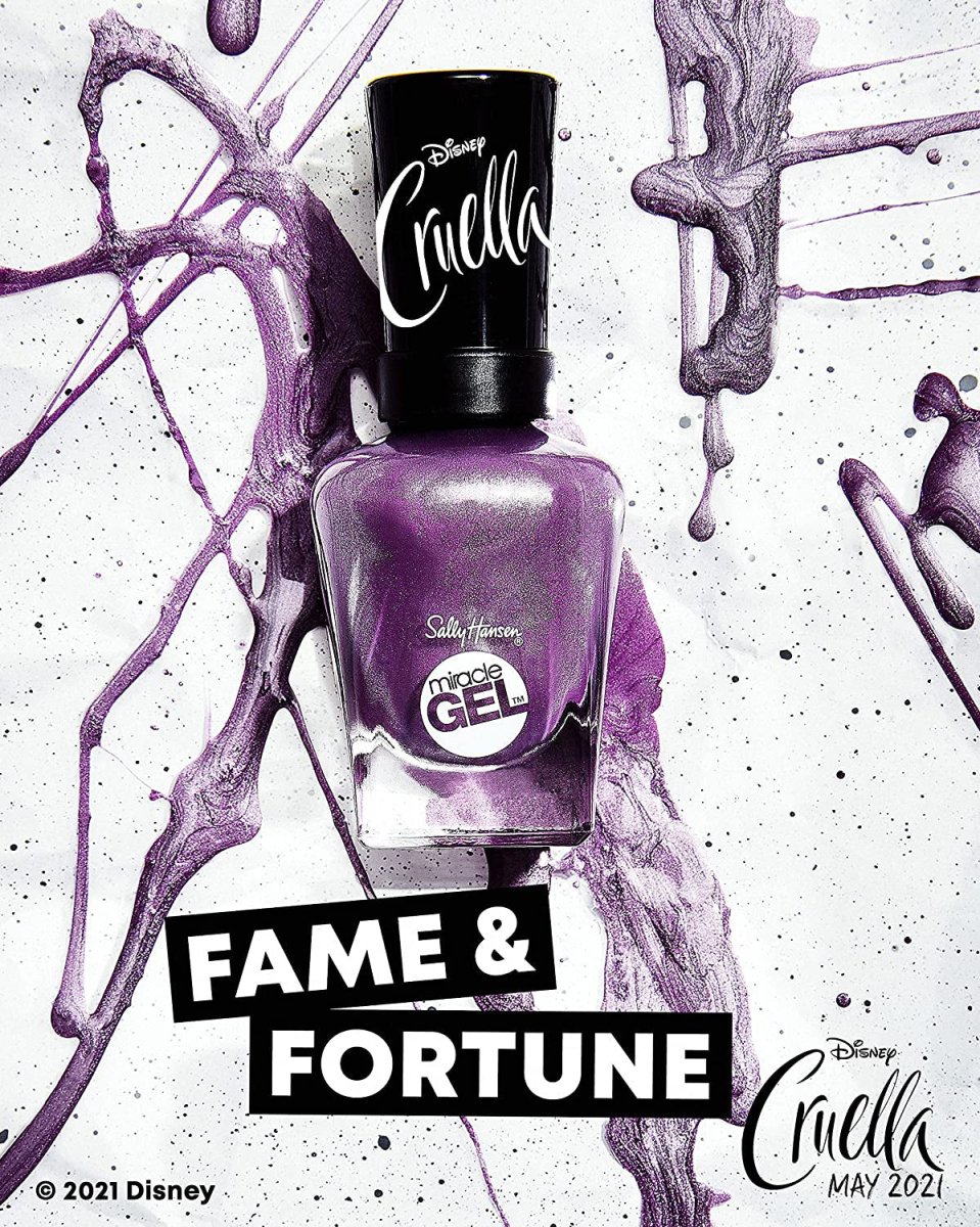 Sally Hansen Miracle Gel x Disney Cruella Collection Nail Polish, 863 Fame & Fortune, 0.50 fl oz - A1 Great Deals - Sally Hansen - 3616302385218