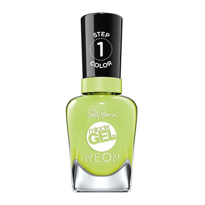 Sally Hansen Miracle Gel x Neon Collection Nail Polish, 052 Electri - lime, 0.50 fl oz - A1 Great Deals - Sally Hansen - 074170461442