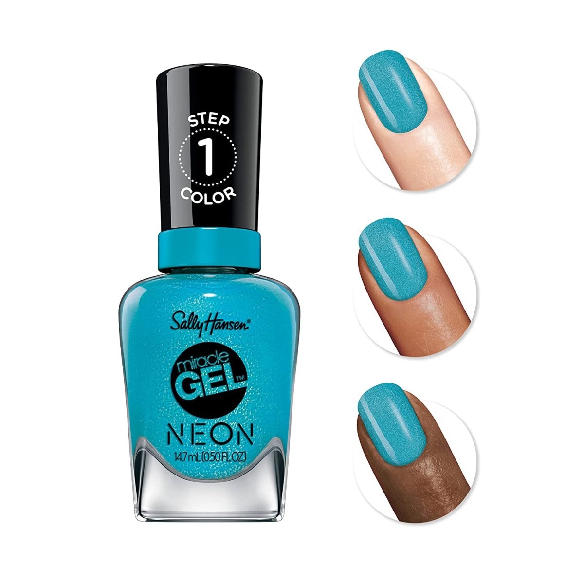 Sally Hansen Miracle Gel x Neon Collection Nail Polish, 872 Chill Out, 0.50 fl oz - A1 Great Deals - Sally Hansen - 3616302484904