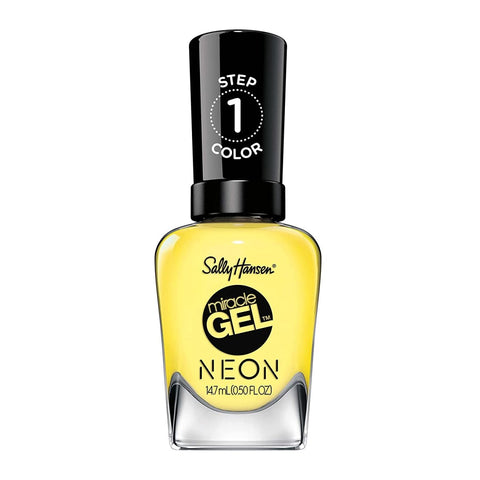 Sally Hansen Miracle Gel x Neon Collection Nail Polish, 884 Lemon Drop Pop, 0.50 fl oz - A1 Great Deals - Sally Hansen - 3616303915223