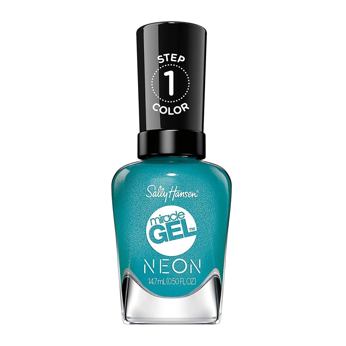 Sally Hansen Miracle Gel x Neon Collection Nail Polish, 885 Sea - riously Cool, 0.50 fl oz - A1 Great Deals - Sally Hansen - 3616303915230